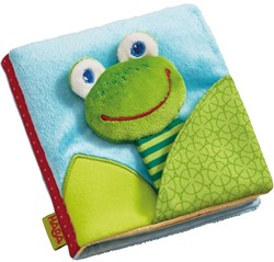 Haba fabric baby book Magic Frog - interactive sensory book for babies