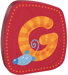 Haba wooden letter G - nursery decoration and alphabet learning