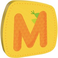 Haba wooden letter M decoration alphabet kids room