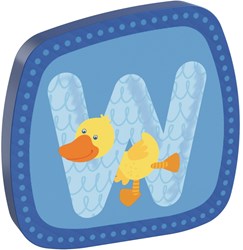 Haba wooden letter W decoration for kids room and name play