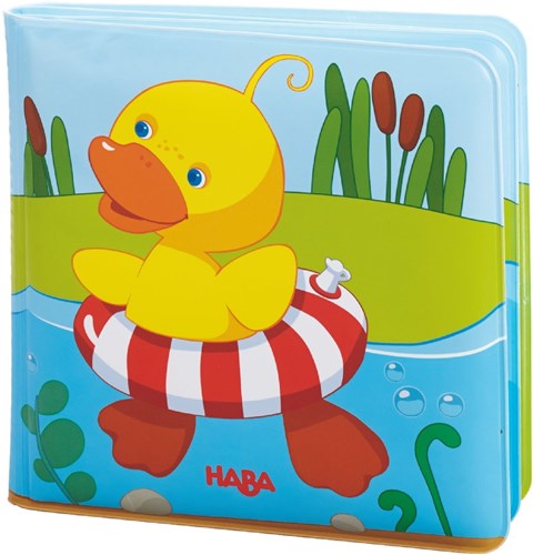 Haba bath book Swim Ducky - colourful baby bath toy book