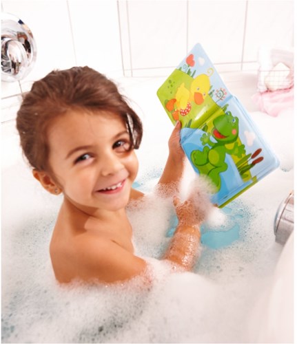Haba bath book Swim Ducky - colourful baby bath toy book-3
