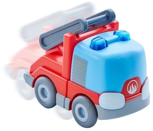 Haba toy fire truck - ladder vehicle - Kullerbü - red-3