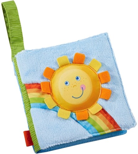 Haba fabric baby book Rainbow World with sound and texture