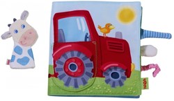 Haba fabric book farm baby book with animals and finger puppet
