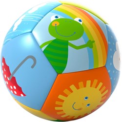 Haba baby ball rainbow world - soft baby play ball 11 cm