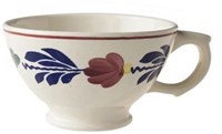 Boerenbont ceramic bowl with handle 13cm set of 4 tableware