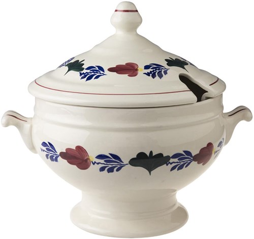 Boerenbont soup tureen ceramic 4 liter classic tableware design