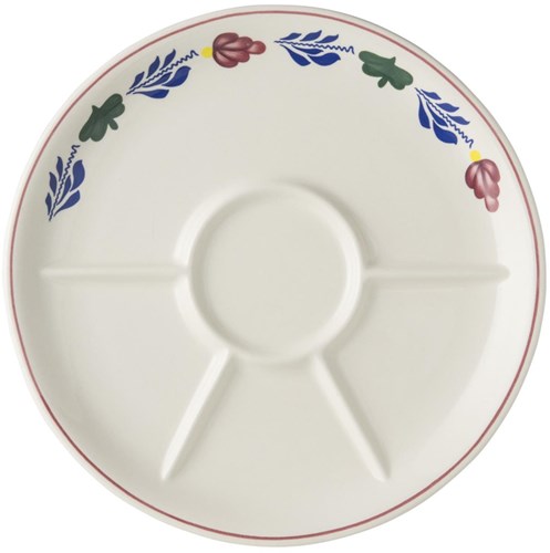 Boerenbont fondue plates ceramic 27cm set of 6 dinner plates