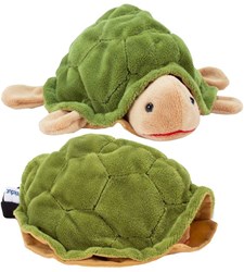 Hand puppet turtle plush puppet theatre Beleduc kids toy