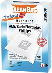 CleanBag vacuum cleaner bags S-bag Micro+ 4 pcs for AEG Philips Electrolux