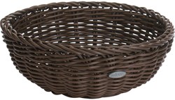 Westmark bread basket plastic round 23x9cm - brown - Saleen