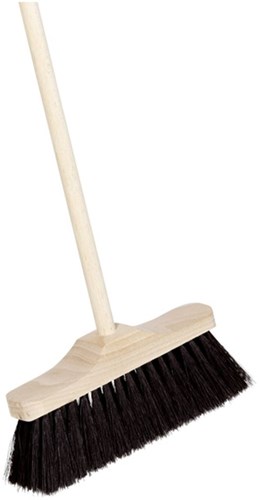 Goki kids broom toy - colourful wooden indoor broom for children