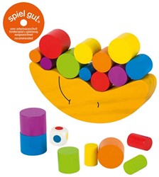 Goki wooden balancing game moon - educational balance toy