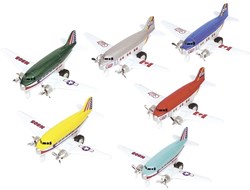 Goki airplane die-cast toy airplane multicolor
