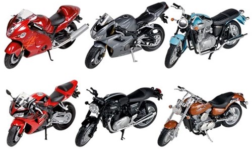 Goki motorcycle die-cast 1:18 scale model toy motorbike