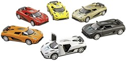 Goki sports car Momentum with light and sound - metal toy car 14 cm