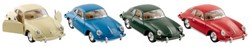 Goki Porsche toy car 356B Carrera 2, die-cast metal 1:32 scale