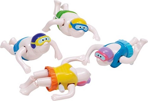 Goki wind-up swimmer figure - bath toy water fun