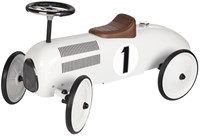 Goki ride-on car - white - toddler ride-on toy - toy vehicle
