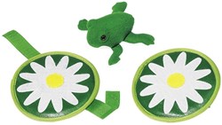 Goki Frog catch game toy with velcro - motor skills