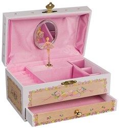 Goki music box ballerina - jewelry box with ballerina and drawer