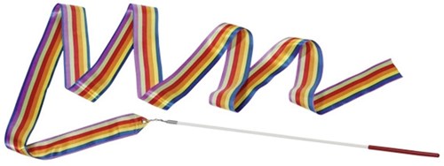 Goki rainbow gymnastic ribbon - colourful dance ribbon for kids