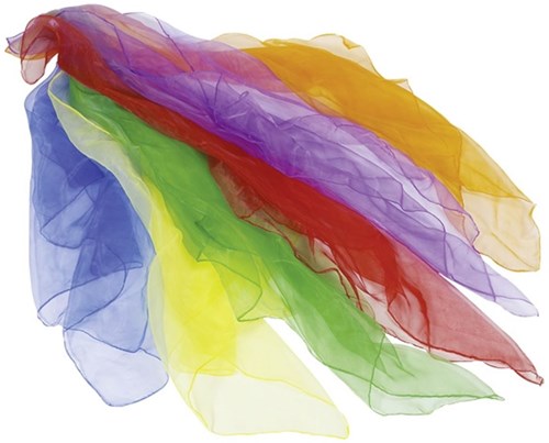 Goki magic scarves set - colourful juggling scarves for kids