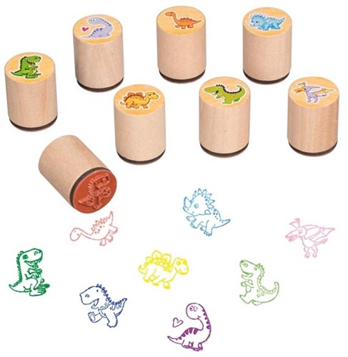 Goki dinosaur stamp - wooden craft stamp for kids