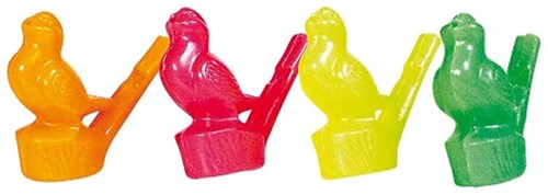 Goki bird water whistle - colorful plastic toy