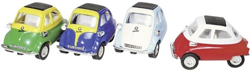 Goki BMW Isetta metal toy car 1:38 scale model 6.5 cm
