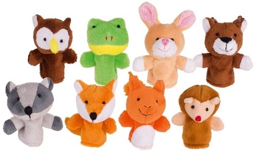 Goki finger puppets forest animals set - plush toys for kids