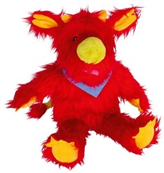 Goki hand puppet monster Hardi red 42 cm - plush puppet for kids