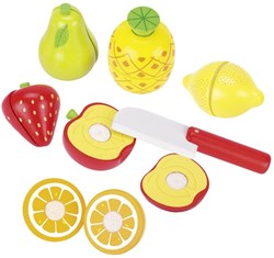 Goki wooden cutting fruit toy set - educational fruit toy