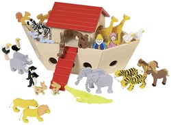 Goki wooden Noah's Ark playset - 35 pieces - educational toy