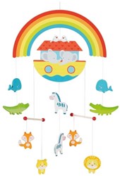 Goki mobile nursery Noah's Ark multicolor wooden decoration