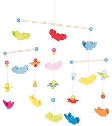 Goki mobile - colourful butterflies nursery decoration