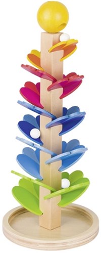 Goki wooden marble game pagoda with sounds - educational toy