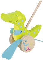 Goki wooden push-along crocodile Susibelle - educational toy