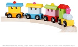 Goki toy train - colorful plastic Turin train for children