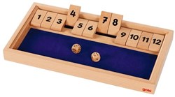 Goki dice game Shut The Box educational game multicolor plastic