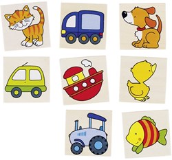 Goki wooden memory game for kids - educational toy