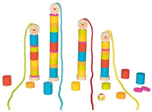 Goki educational game Little Caterpillar - colorful threading game for kids