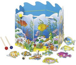 Goki fishing game deluxe wooden magnetic play set for kids