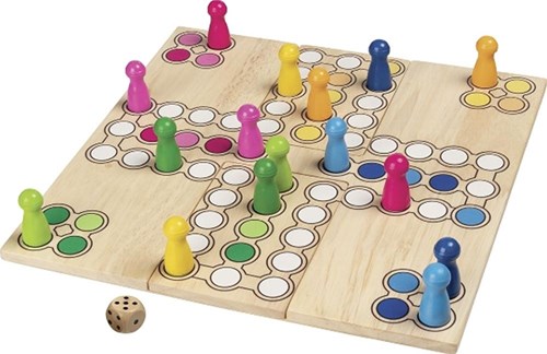 Goki wooden ludo game - variable board game for kids