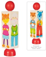 Goki wooden animal puzzle - educational toy for children