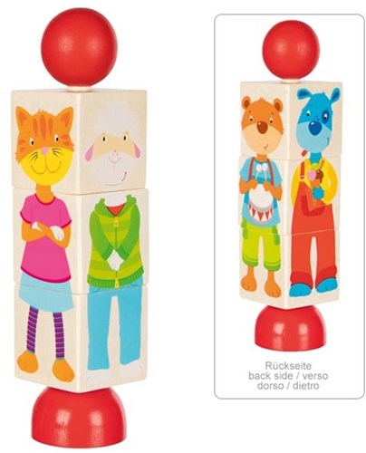 Goki wooden animal puzzle - educational toy for children