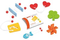 Goki wooden brain teaser puzzle - logic games and shape puzzle