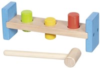 Goki wooden pounding bench toy - educational hammer game for kids