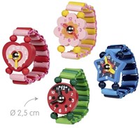 Goki wooden clock toy learn to tell time for kids